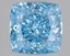 2.09 Ct. Fancy Vivid Blue Cushion Lab Grown Diamond