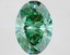 3.08 Ct. Fancy Vivid Green Oval Lab Grown Diamond