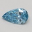 0.60 Ct. Fancy Vivid Blue Pear Lab Grown Diamond