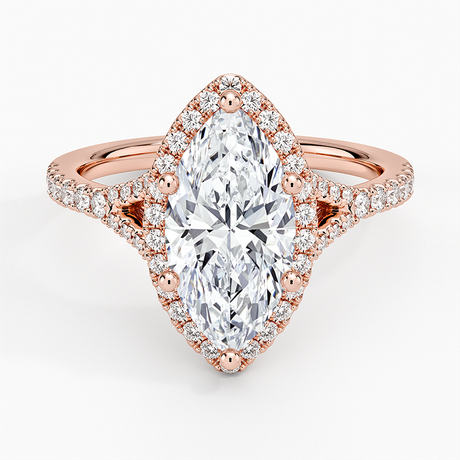14K Rose Gold Joy Half Coverage Diamond Ring
