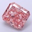 4.34 Ct. Fancy Vivid  Pink Radiant Lab Grown Diamond