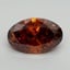 10.55 Ct. Fancy Vivid Orange Oval Lab Grown Diamond