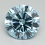 8.01 Ct. Fancy Vivid Blue Round Lab Grown Diamond