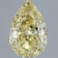 4.07 Ct. Fancy Intense Yellow Pear Lab Grown Diamond