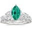 18K White Gold Secret Garden Diamond Ring (1/2 ct. tw.) with Luxe Winding Willow Diamond Ring (1/4 ct. tw.)