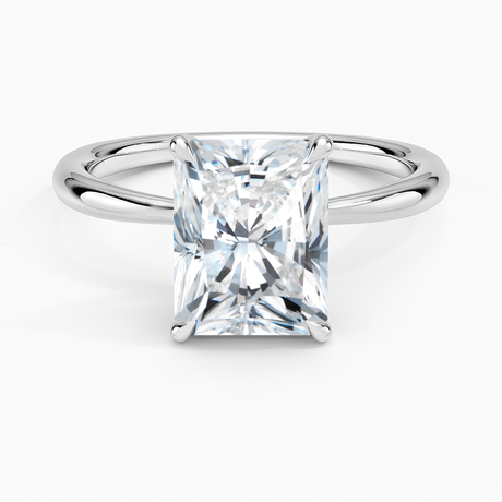 18K White Gold Freesia 2mm Solitaire Ring