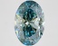4.38 Ct. Fancy Vivid Blue Oval Lab Grown Diamond