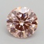 1.71 Ct. Fancy Intense Pink Round Lab Grown Diamond