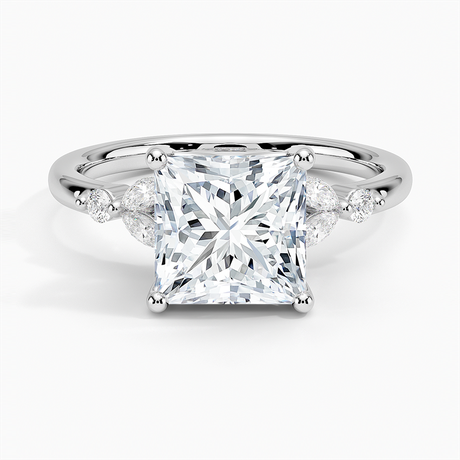 18K White Gold Verbena Diamond Ring