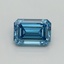 1.46 Ct. Fancy Vivid Blue Emerald Lab Grown Diamond