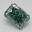 1.72 Ct. Fancy Vivid Bluish Green Radiant Lab Grown Diamond