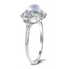 The Victorina Ring, smalltop view on a hand