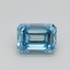 1.00 Ct. Fancy Intense Blue Emerald Lab Grown Diamond