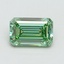 0.93 Ct. Fancy Vivid Green Emerald Lab Grown Diamond