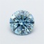 1.55 Ct. Fancy Vivid Blue Round Lab Grown Diamond