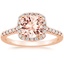 14K Rose Gold Odessa Halo Diamond Ring (1/5 ct. tw.), smalltop view