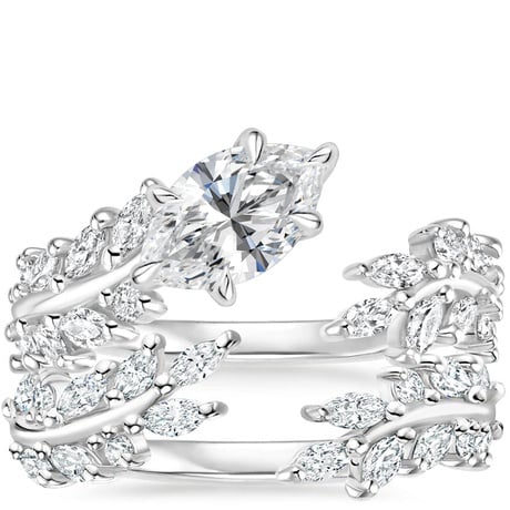 Platinum Sweeping Ivy Diamond Bridal Set (1 ct. tw.)