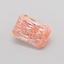 0.48 Ct. Fancy Vivid Pink Radiant Lab Grown Diamond