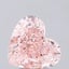 3.24 Ct. Fancy Vivid Pink Heart Lab Grown Diamond
