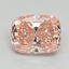 4.08 Ct. Fancy Vivid Pink Cushion Lab Grown Diamond