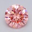 1.02 Ct. Fancy Vivid  Pink Round Lab Grown Diamond