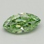 0.39 Ct. Fancy Vivid  Green Marquise Lab Grown Diamond
