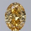 1.73 Ct. Fancy Intense Yellow Oval Lab Grown Diamond
