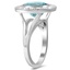 The Nessie Ring, smalltop view on a hand
