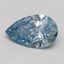 1.56 Ct. Fancy Intense Blue Pear Lab Grown Diamond