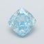 1.66 Ct. Fancy Vivid Greenish Blue Cushion Lab Grown Diamond