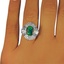 The Adela Ring, smalltop view on a hand