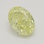 0.87 Ct. Fancy Yellow Oval Diamond