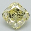 3.19 Ct. Fancy Intense Yellow Cushion Lab Grown Diamond