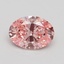 1.10 Ct. Fancy Vivid Pink Oval Lab Grown Diamond