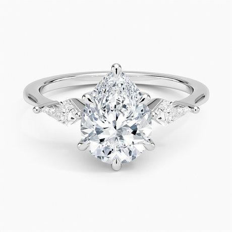 18K White Gold Luxe Cometa Three Stone Diamond Ring (1/3 ct. tw.)