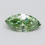 1.00 Ct. Fancy Vivid Green Marquise Lab Grown Diamond
