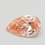 0.54 Ct. Fancy Intense Pink Pear Lab Grown Diamond