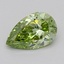 0.81 Ct. Fancy Vivid  Green Pear Lab Grown Diamond