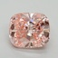 3.00 Ct. Fancy Vivid Pink Cushion Lab Grown Diamond