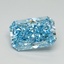 5.10 Ct. Fancy Vivid Blue Radiant Lab Grown Diamond