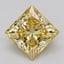1.01 Ct. Fancy Light  Yellow Princess Lab Grown Diamond