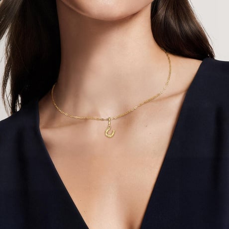 Horseshoe Diamond Charm