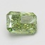 1.10 Ct. Fancy Vivid Green Radiant Lab Grown Diamond