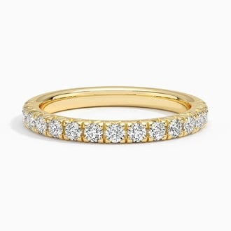 Sienna Half Coverage Lab Diamond Ring (1/2 ct. tw.) in 18K Yellow Gold