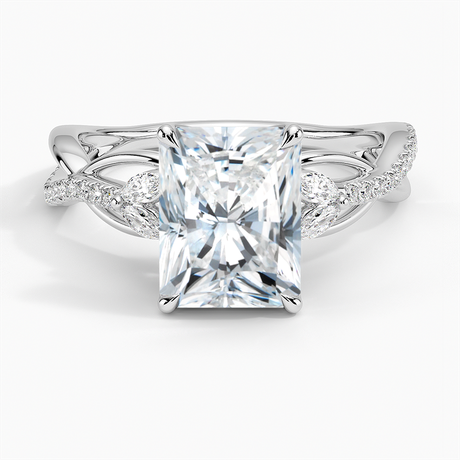 Nature Inspired Twisting Diamond Ring