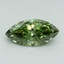 1.00 Ct. Fancy Vivid Green Marquise Lab Grown Diamond