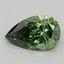 2.10 Ct. Fancy Vivid Green Pear Lab Grown Diamond