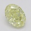 0.81 Ct. Fancy Yellow Oval Diamond