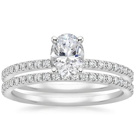 18K White Gold Luxe Ballad Bridal Set (1/2 ct. tw.)