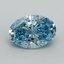 2.16 Ct. Fancy Vivid Blue Oval Lab Grown Diamond